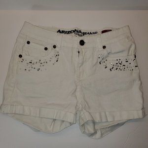 White Arizona jean shorts